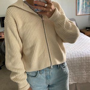 Everlane The Chunky Cardigan in Canvas, S